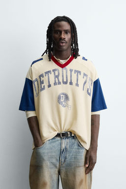 RETRO VARSITY T-SHIRT - Zara фото 2