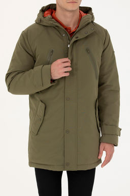 U. S. Polo Assn / Мужское пальто цвета хаки - U.s. polo assn фото 21