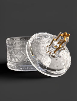 Емкость для хранения, 12х9 см, 200 мл, стекло Р, Подарок, Finery