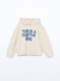 Kap??onlu K?z ?ocuk Sweatshirt