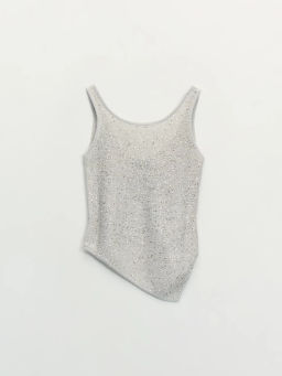 Жилет с пайетками с вискозой в составе / Zarina