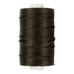 Промысел Нитки вощёные (полиэстер) LC-006 для кожи 40 м № 012 т. зеленый