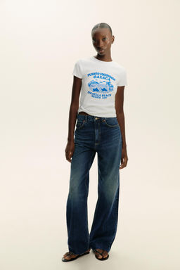 T-SHIRT WITH TEXT PRINT - Zara фото 16