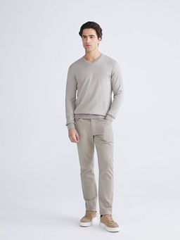 V Yaka Erkek Triko Kazak