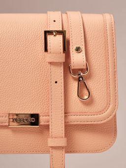 Кожаная сумка Deboro 30532 персик