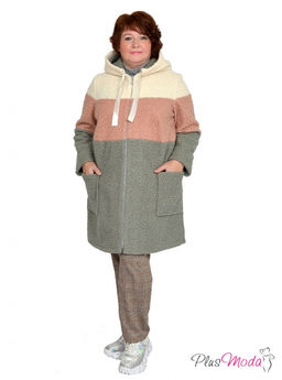 Куртка-пальто Модель №766 размеры 44-84 - Plusmoda фото 9