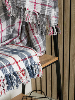 Покрывало 200х220 синий Хлопок 100% - Denastia фото 5