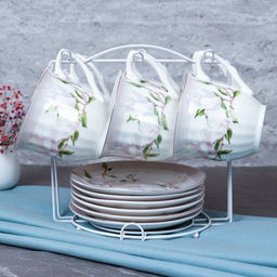 Чайный набор 12 предметов 250 мл MS / GF1 -12MS /уп 8/ костяной фарфор - Галеонтрейд фото 7