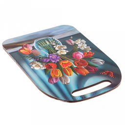 Доска разделочная деревянная "Натюрморт" 29х21х0,6см (Россия)