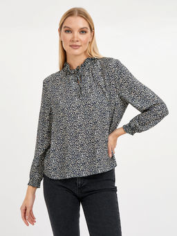 рубашка женская из вискозы с принтом - Glenfield фото 6