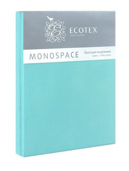-23% Простыня на резинке 140х200 Моноспейс бирюзовый - Ecotex фото 3