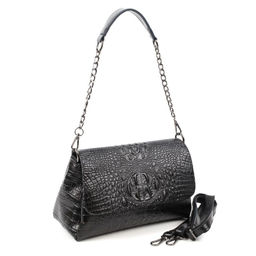 Женская кожаная сумка через плечо под крокодила 0107-1