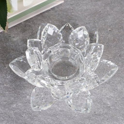 Подсвечник Лотос 9,5 см / GT792 /уп 60/прозрачный - Галеонтрейд фото 2