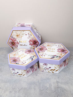 Коробка подарочная 3 штуки / 1162 /уп 24/13.7*15.7*7/15.7*18*8/17.5*20*9cm - ГалеонТрейд фото 2