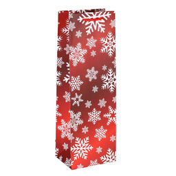 Цена за 12 шт. Пакет подарочный 12х36х9см под бутылку / 9068 /уп 12/600/Новый год - Галеонтрейд фото 9