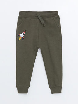 Beli Lastikli Bask?l? Erkek Bebek Jogger E?ofman Alt?