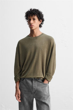 LIGHTWEIGHT 100% LINEN SWEATER - Zara фото 10