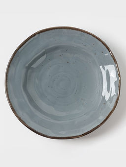 Тарелка глубокая Magistro Alpine Frost, 350 мл, d=23 см, фарфор, голубовато-серый  фото 3