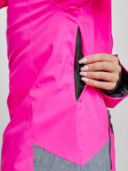 Горнолыжная куртка женская зимняя розового цвета 2316R - Chunmai фото 10