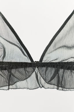 100% SILK TRIANGLE BRALETTE - Zara фото 5