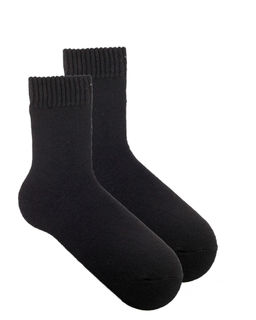 Носки р.35-40 Шерстяные Пух Черные - Krumpy фото 2