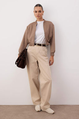 Haki Regular Kal?p Suet Bomber Ceket Mont TWOAW26CE00077