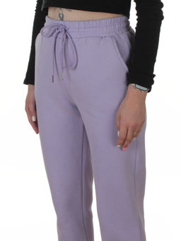 2226-K LILAC Брюки спортивные утепленные женские (85% хлопок, 10% полиэстер, 5% спандекс)