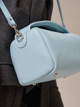 Кожаная сумка Solea DBR 31365 светло-голубой  фото 11