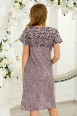 Туника женская из кулирки Льняная палитра-1 бордо