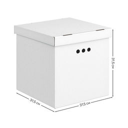 VAL CG-D-BC-3Kmono Короба картонные, 31.5*31.5*31.5 см, набор 3 шт., моно, серый, CLASSIC GREY, шт