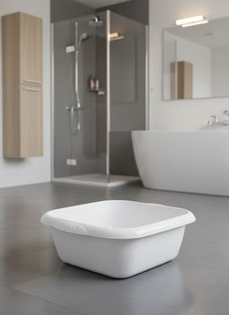 Цена за 2 шт. Таз универсальный "Good" квадратный 6л (белый) 223201129/01