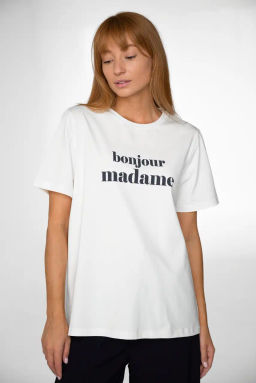 Футболка "Бонжур" ТП 535-4ш1-2 Молочный