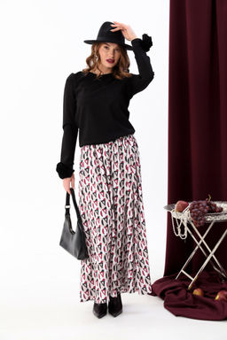 Костюм NIKVA н557-6 чёрный+ромбы бордо