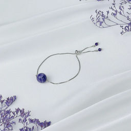 Браслет регулируемый с Аметистом