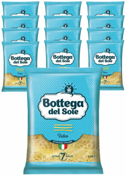Цена за 5 шт.Bottega del Sole, макаронные изделия Вермишель, 400 г  фото 2