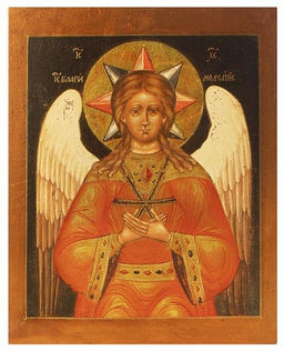 Икона Спас Благое молчание, 18 век - Поталь  дерево, пигментные краски, поталь, матовый лак София