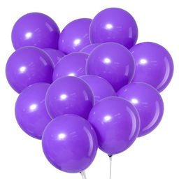 Цена за 3 шт. Воздушные шары латексные 10", пастель, 5 шт., сиреневые
