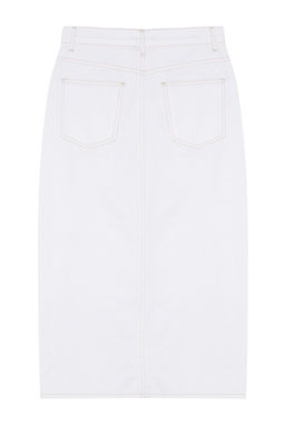 TRENDYOLMILLA Mavi Onden Dugmeli Y?rtmacl? Midi Denim Etek TWOAW24ET00063 фото 8