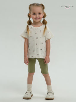 Костюм Актив бордовые тюльпанчики-оливка - Sovalina фото 3