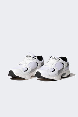 Женские спортивные туфли из искусственной кожи на шнуровке с зубчатой подошвой - Defacto фото 2