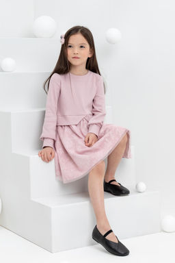 К 5833/розовый лед платье для дев