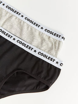 Bask?l? Pamuklu K?z ?ocuk K?lot 2li - Waikiki фото 2