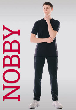 NOBBY, Мужские брюки 07-212/1 (черный)