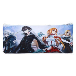 Пенал школьный на молнии Calligrata «Аниме», с рисунком, голубой