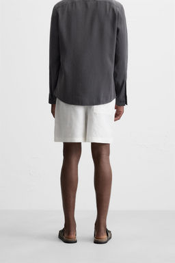 100% LINEN BERMUDA SHORTS - Zara фото 3