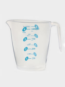 Кувшин мерный «Колор», 1 л, 17×11.5×14 см, пластик, прозрачный