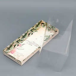Цена за 5 шт. Коробка с прозрачной крышкой под рулет «Подарок для тебя», 30×12×12 см