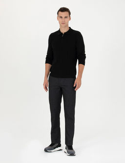 Antrasit Regular Fit Kanvas Pantolon