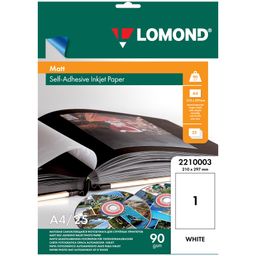 Фотобумага LOMOND для струйной печати А4 90г/м2, 25л. одност. матовая (2210003)