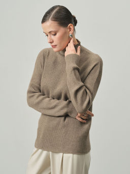 Джемпер из кашемира женский KW060583-E капучино